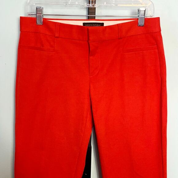 Banana Republic Red Sloan Fit Pants Size 2L - Picture 3 of 8